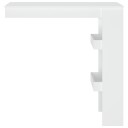 vidaXL Veggmontert barbord hvit 102x45x103,5 cm konstruert tre