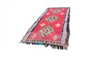 Marokkansk Boucherouite teppe 325 x 145 cm