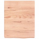 vidaXL Vegghylle lysebrun 40x50x6 cm behandlet heltre eik
