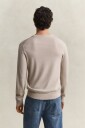 Gant Extrafine Merino Wool C Neck   Beige   M