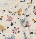 Hust and Claire Body I/e - Merinoull Ull - HCBo Sløyfe - Off Whi - Hust and Claire - 2 år (92) - Langermet Body Beige Blå Gul Hvit Rosa