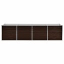 vidaXL Høybed brun 320x80x77 cm galvanisert stål