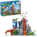 Schleich Vulkanekspedisjon Base Camp Dinosaur Lekesett 42564