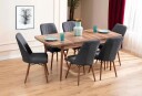 Extendable Dining Table & Chairs Set (7 Pieces) Homitis -