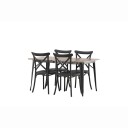 Spisegruppe Venture Home Tempe med 4 Crosett Stoler