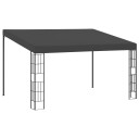 vidaXL Veggmontert paviljong 3x4 m antrasitt stoff