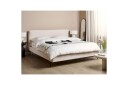 Dubbelsäng Beliani Corio med lamellram Beige-Svart, 140x200 cm Beige 180x200 -