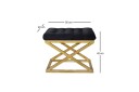 Gillie Sittepuff 40 cm   Gull/Svart