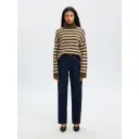 Selected FEMME - Polohals slfLulu LS Knit Roll Neck - Natur