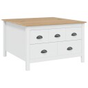  Kaffebord HILL Hvit og honningbrun 79.5 x 79.5 x 49 cm