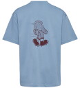 Hummel T skjorte hmlLøs Falmet Denim m. Logo 4 år 104 T skjorte Blå