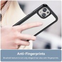 Trolsk Mobildeksel Støtdempende Gjennomsiktig (iPhone 15) Svart/Transparent