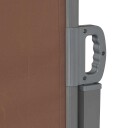 vidaXL Uttrekkbar sidemarkise 160x600 cm brun