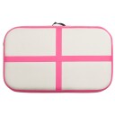  Oppblåsbar gymnastikkmatte med pumpe 60x100x20 cm PVC rosa