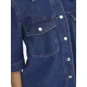 ONLY Onlbelle S/S BUTTON DRESS DNM  Dark Blue Denim M