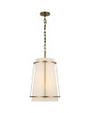 Callaway Medium Hanging Shade Antique Brass and Frosted Acrylic Diffuser