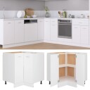 vidaXL Bunnskap for hj?rne hvit 75,5x75,5x80,5 cm sponplate