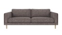 Rowico Home Braden 3 seters sofa Mørkegrå Anna 18 Hvitpigmentert eikben
