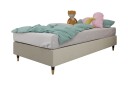 Adeliza Rammeseng 120x200 cm - Fløyel/Beige/Tre/Metall