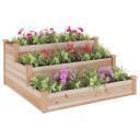 vidaXL Høybed 120x120x56 cm heltre gran