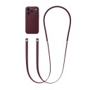 Apple Crossbody-stropp Burgunder