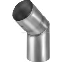 76 mm VM ZINC albuerør utvendig søm 45 grader