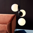 NORDLUX LILLY PENDEL E14, SORT/OPAL