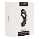 Svakom Benedict Oppladbar Dobbel Ring Perineum Stimulator    - Svart