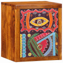  Nattbordskap med skuff 2 pcs Brun 35 x 30 x 40 cm heltre akasie