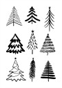 Christmas Trees 3 Poster Plakat / 50x70cm