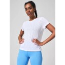 Casall Soft Texture Tee Dame White 44