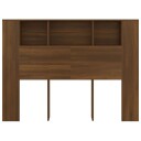 vidaXL Sengegavlskap brun eik 140x18,5x104,5 cm
