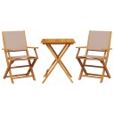  Bistrosett 3 deler gråbrun stoff og heltre 3281810
