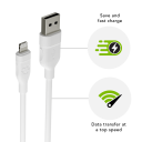 Dbramante1928 USB-A Lightning-kabel 2.5m laget av 100% resirkulert plast