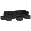 vidaXL Sofa sett 8 stk. polyrotting