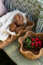 Pick A Poppy Scallop Kurv 20x30 cm Naturlig