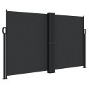  Uttrekkbar sidemarkise svart 140x1200 cm 4004804