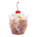 Tulipan Muffinsformer  Kirsebær Pk/24 