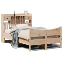  Sengeramme uten madrass hvit 135x190 cm heltre furu 8721158621795