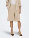 ONLY Onlgoa Hw Linen Bl Long Shorts Cc Tlr   Beige   34