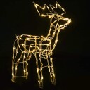 vidaXL Julelysdekorasjon reinsdyr 3 deler 229 LEDs