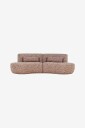 WOOOD   Batavier Halvrund sofa med 4 seter   Brun