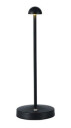 V-Tac oppladbar 3i1 bordlampe - Svart, IP20, touch dimbar, modell mini