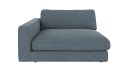 Rowico Home Duncan 1,5 seters sjeselong V Middels blå Bobby 15 129 x 150 x 78 cm Blå