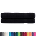 Premium håndklær SOLUND 2 stk svart 100x200 cm 600 g/m2