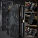 Samsung Galaxy A12 Caseme 2-i-1 Multifunksjonell Lommebok-deksel Svart