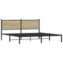  Sengeramme i metall uten madrass sonoma eik 183x213 cm 8721102953088
