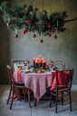 Lovely Linen Misty linduk 145x300 cm edge Real red