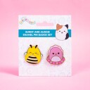 Squishmallows Nålmerker Sunny & Auggie 2-Pack
