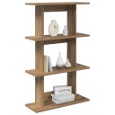 vidaXL Vegghylle Veggmontert Artisan eik 56 x 20 x 90 cm